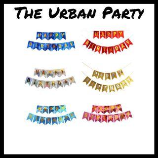 Happy Birthday Paper Bunting Banner