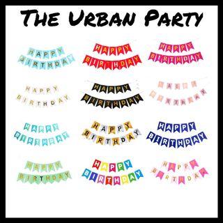 Happy Birthday Party Banners