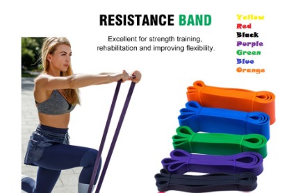 Pull Up Assist Bands Heavy Duty Resistance Gym Fitness Premium Natural Latex Red 