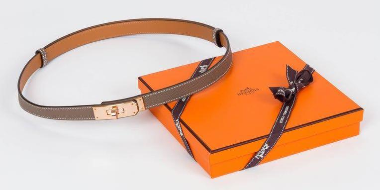 Kelly belt 18 gold epsom with rose gold hardware unboxing! 😍 #hermes #kelly  #unboxing #belt #shorts 