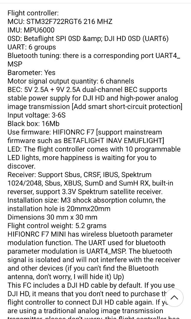 Hifionrc f7 mini deals