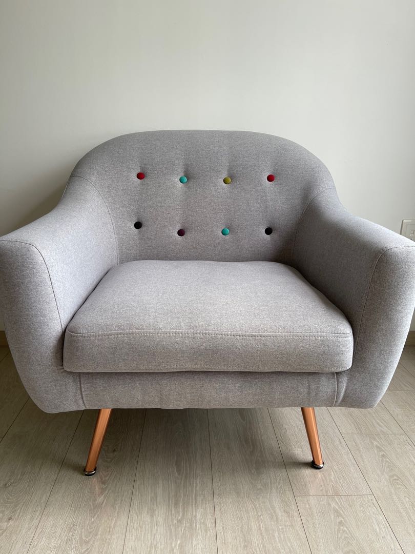 Grey armchair sale on sale