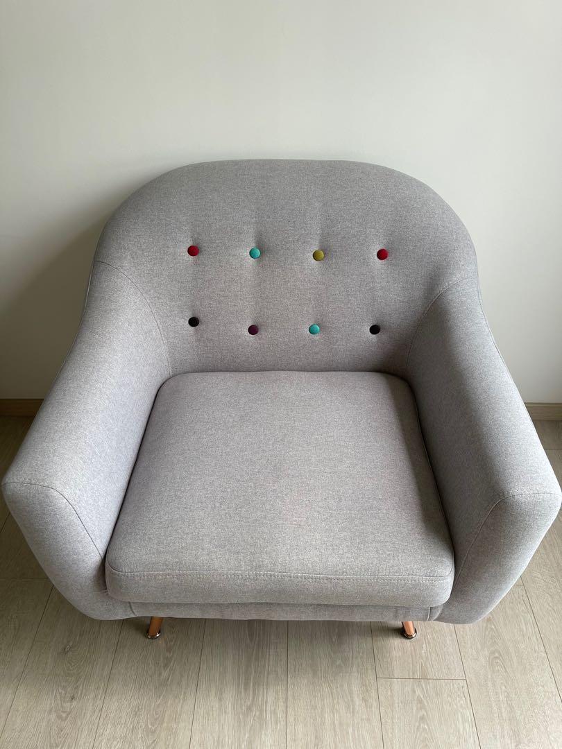 HipVan Arden armchair for sale grey like new Furniture Home