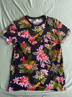 H&M Flora TShirt (with birds and leopard print)