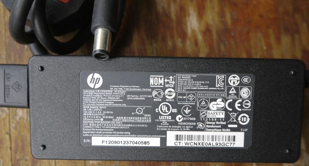 HP Laptop Power Adapter/ Charger 90W Large Pin