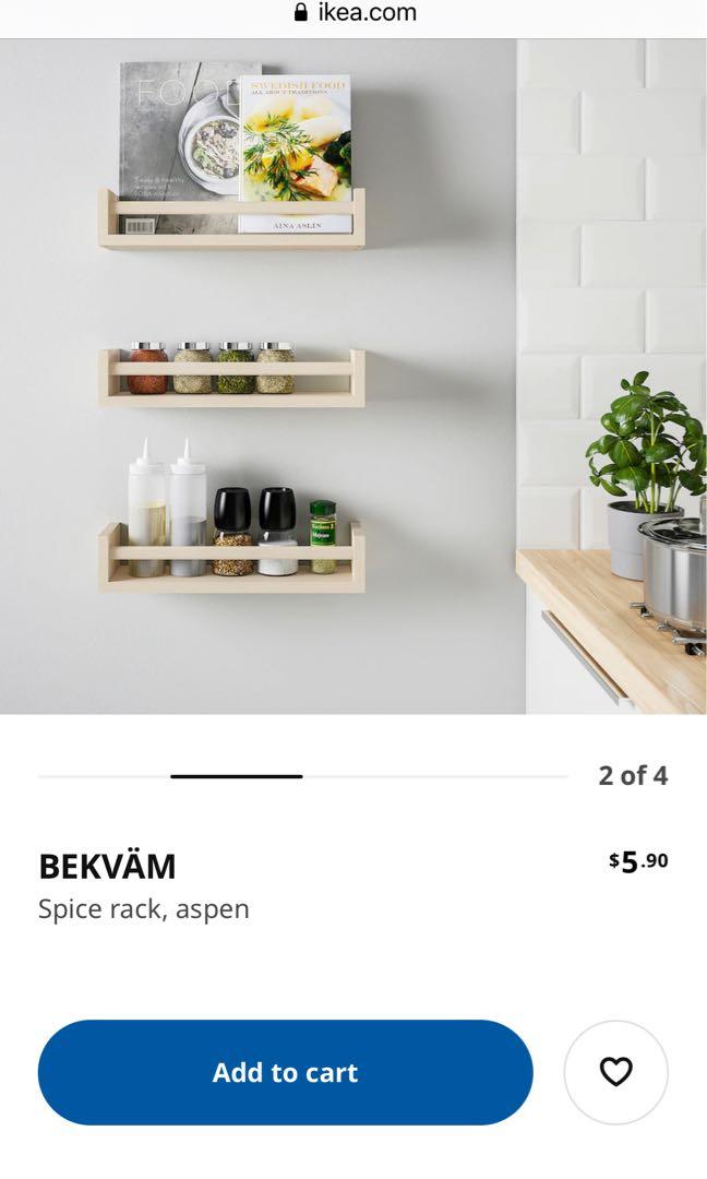 BEKVÄM Spice rack, aspen - IKEA