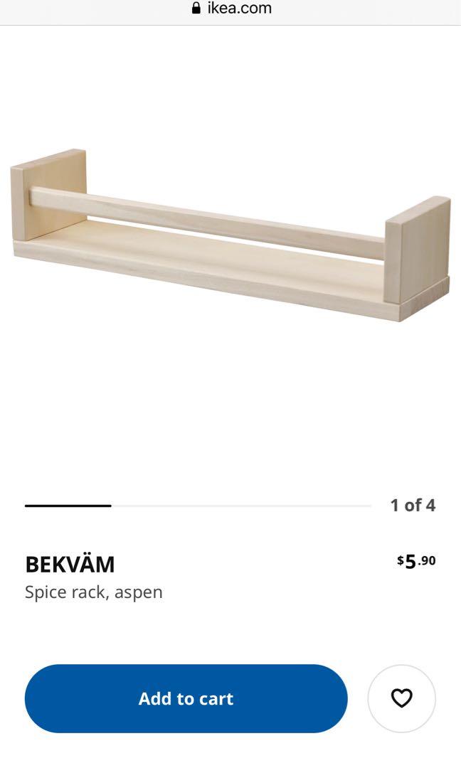 BEKVÄM Spice rack, aspen - IKEA