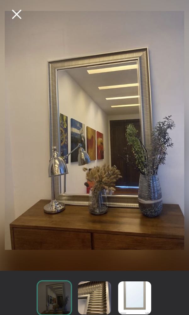 IKEA big mirror Songe, Furniture & Home Living, Home Decor, Mirrors on