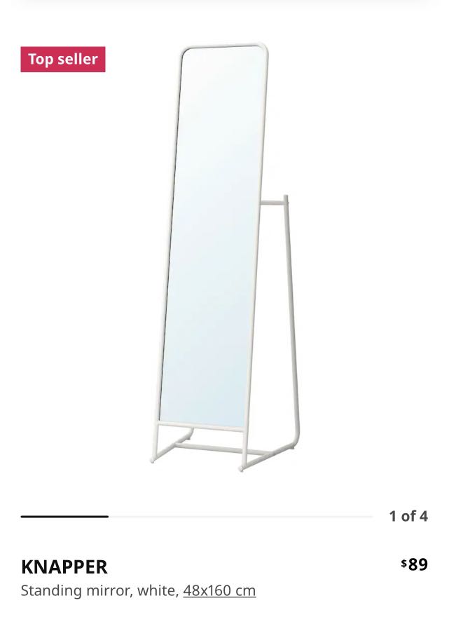 Ikea Standing Mirror, Furniture & Home Living, Home Improvement