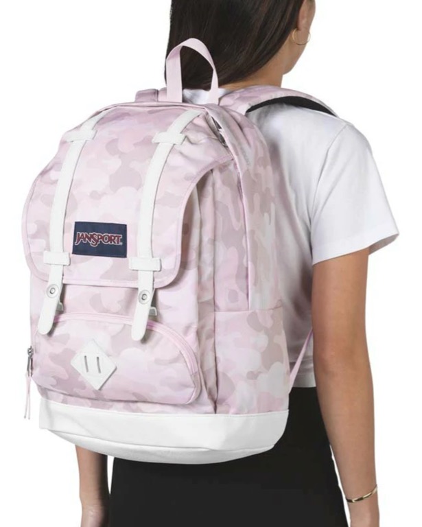 JanSport Cortlandt Backpack 5Q3_ Cotton Candy Camo, Women's Fashion
