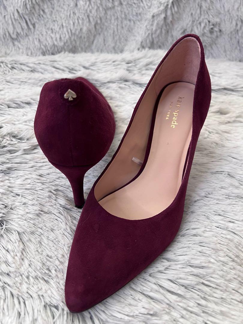 Kate spade burgundy discount shoes