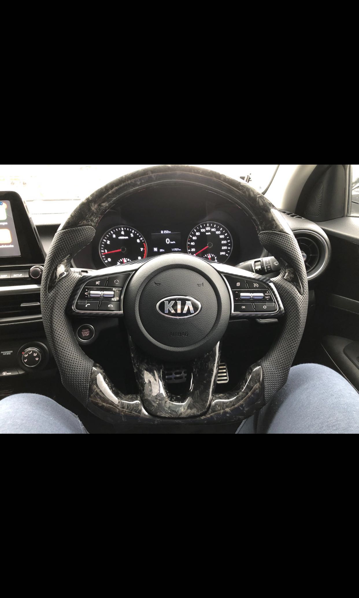 KIA Cerato Carbon Fibre Steering Wheel, Car Accessories