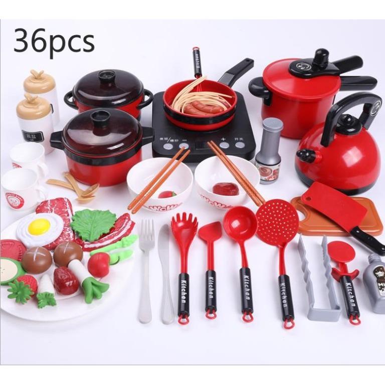 49PCS Simulation Kitchen Utensils Toys Children Mini Kitchen Toy