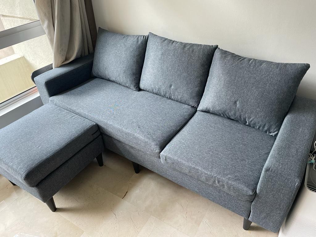 L Shape Sofa fortytwo, Furniture & Home Living, Furniture, Sofas on