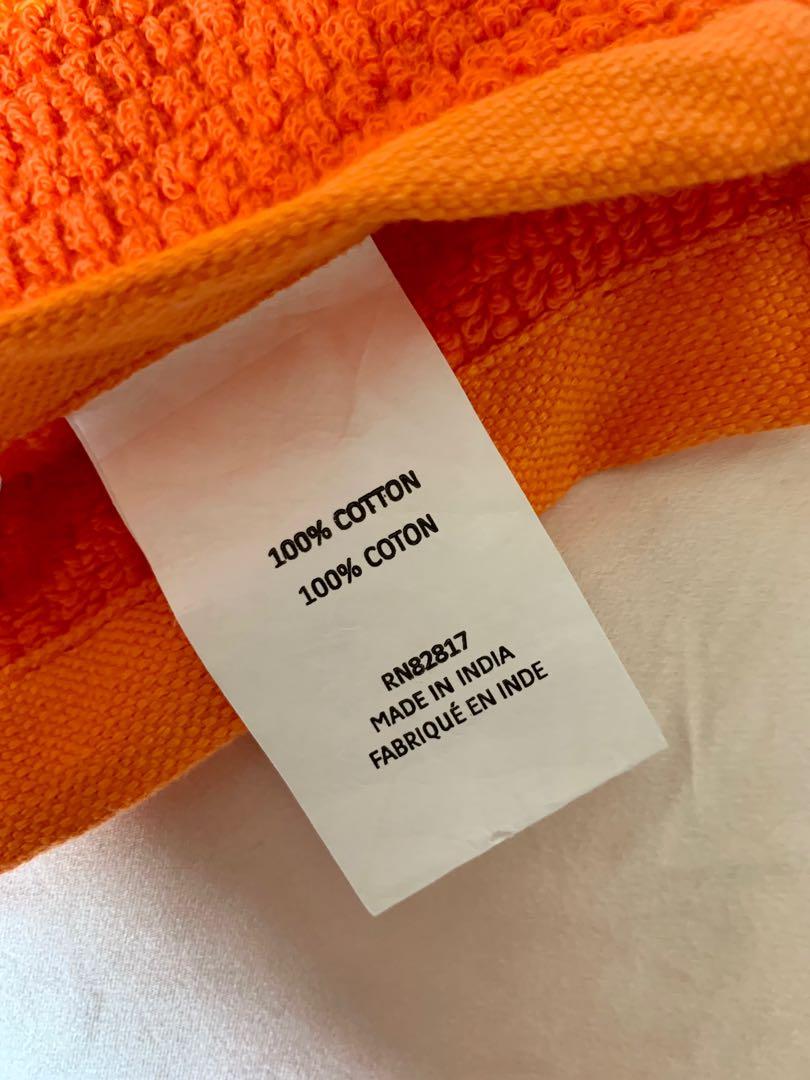 LACOSTE Orange Bath Towel, Beauty & Personal Care, Bath & Body, Bath on