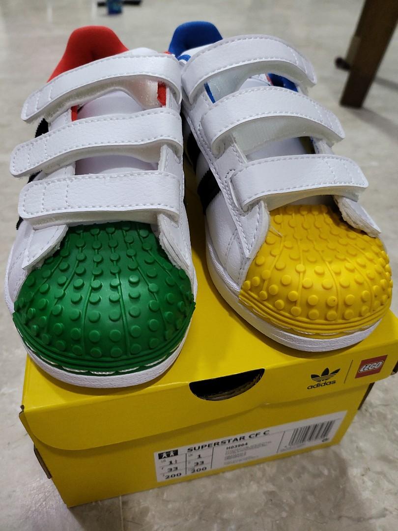 Lego Adidas Superstar White sneaker - Unisex, Babies \u0026 Kids, Babies \u0026 Kids  Fashion on Carousell