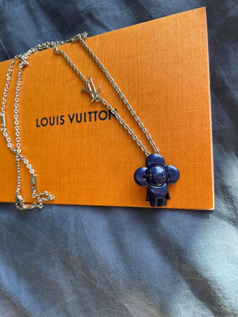  LOUIS VUITTON M69460 Vivienne DJ Pendant DJ Vocabulary  Necklace Metal Men's Used : Clothing, Shoes & Jewelry