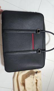 Maverick & Co. Black/ Red Briefcase