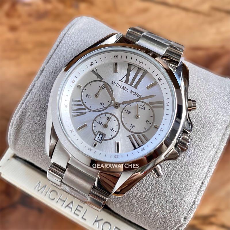 Michael Kors MK8562 Mens Brecken Chronograph Silver Watch from WatchPilot