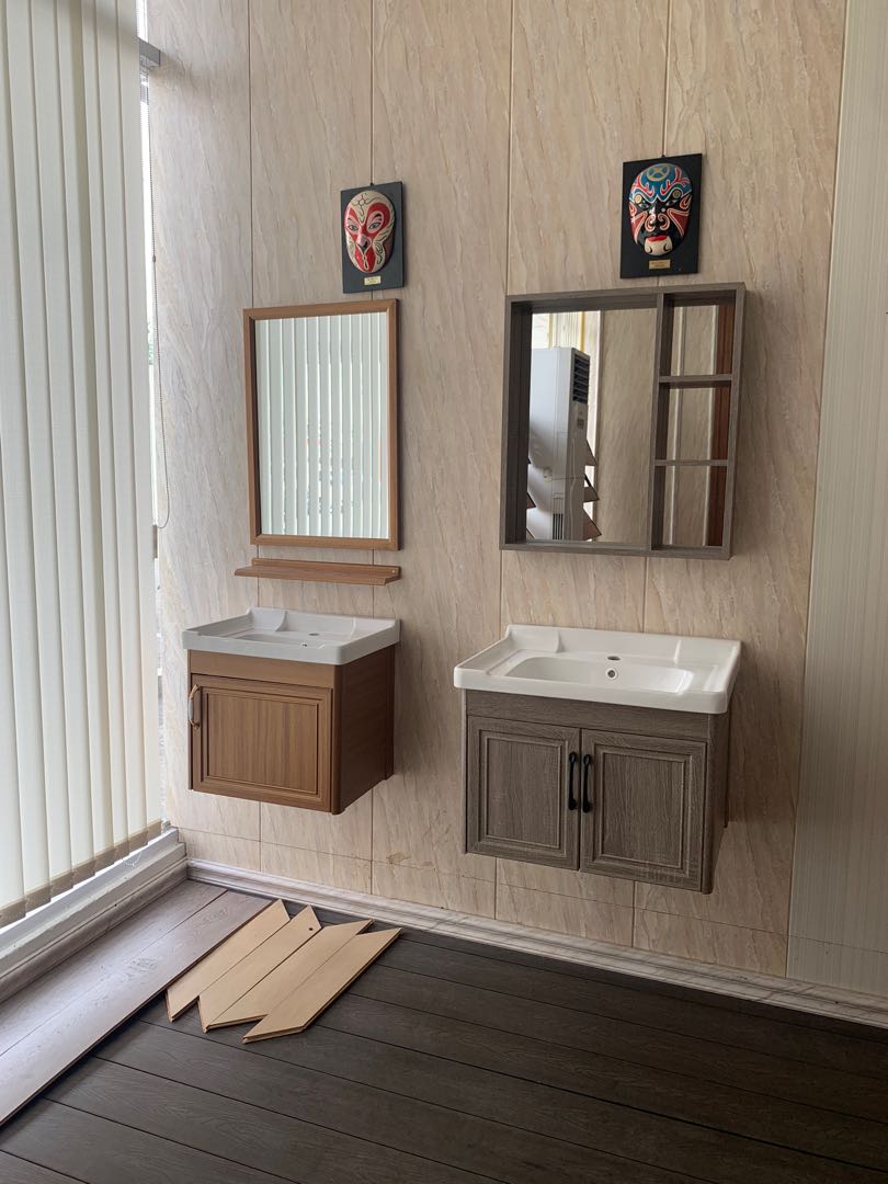 Modern Bathroom Set mirror and Drawer with sink, Furniture & Home ...