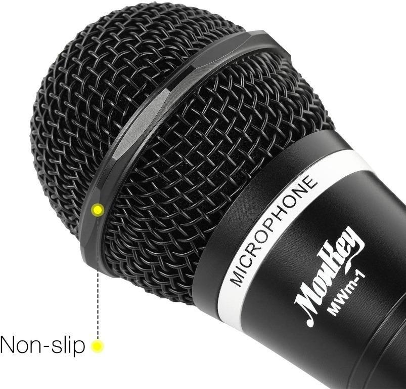 Moukey Dynamic Microphone, Karaoke Microphone with 16.40 ft XLR Cable