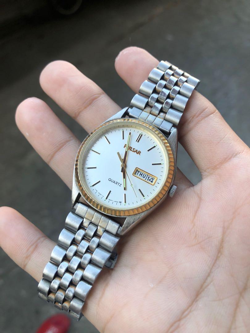 Pulsar Fluted Bezel Quartz, Men's Fashion, Watches & Accessories