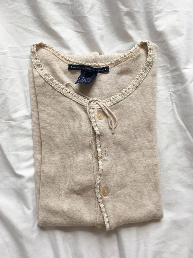 Ralph Lauren Tan Cardigan, Fesyen 