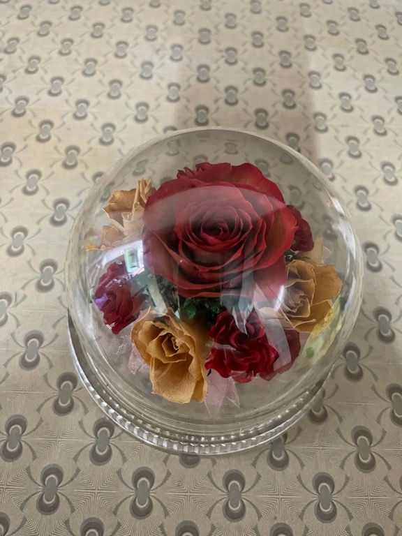 Rose Glass Ball, Hobbies & Toys, Memorabilia & Collectibles, Vintage