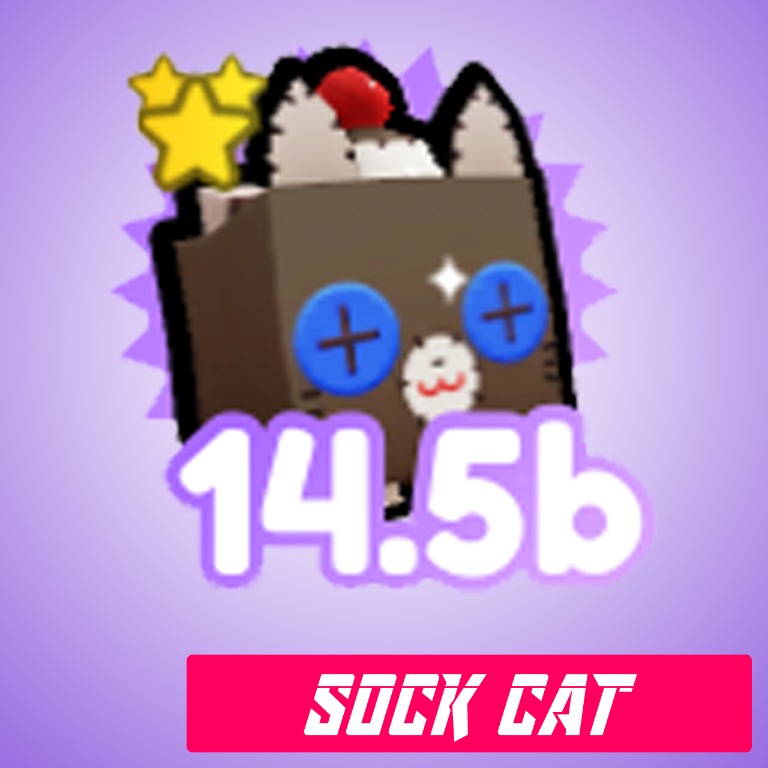SOCK CAT PET SIMULATOR X psx Exclusive, Video Gaming, Gaming