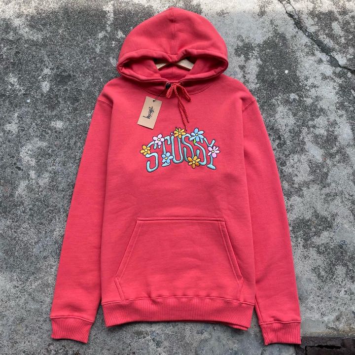 Stussy top flower hoodie