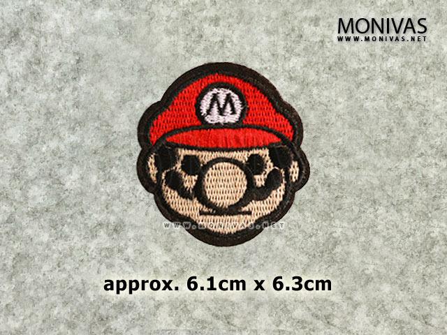 Super Mario Head Iron On Patch