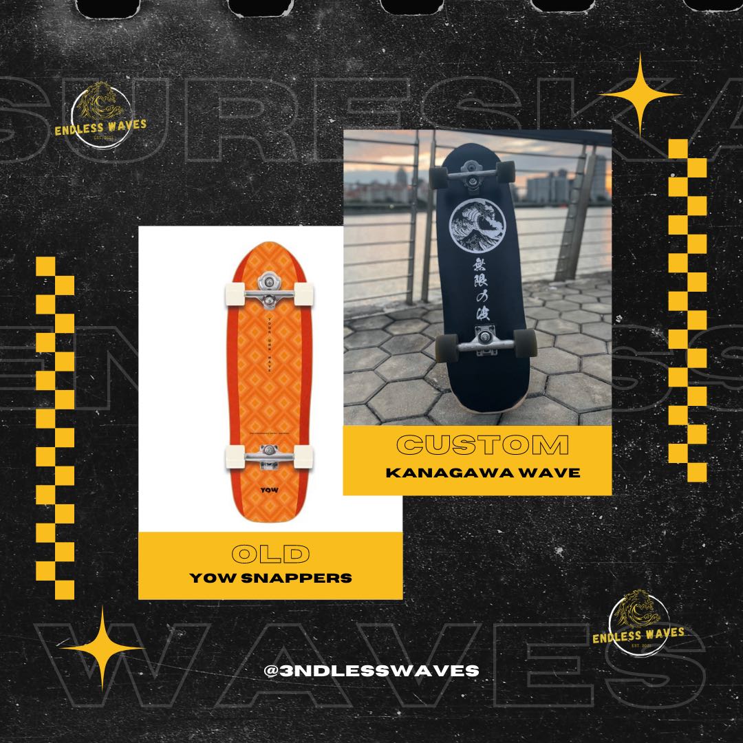 Surfskate skin customization YOW Slides Smoothstar Carver