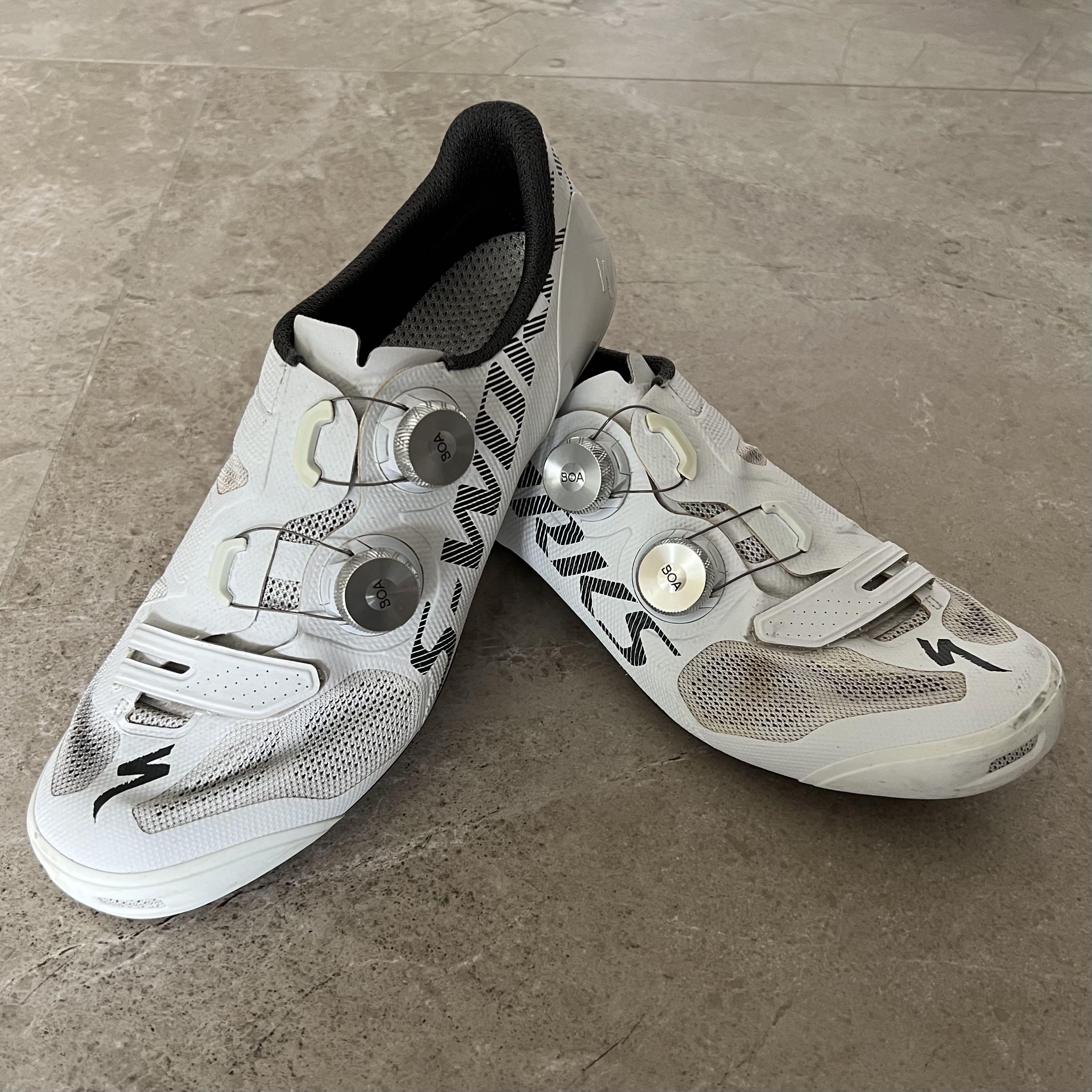 S-Works Vent Road Shoes (White, EU43/US9.6), Sports Equipment 