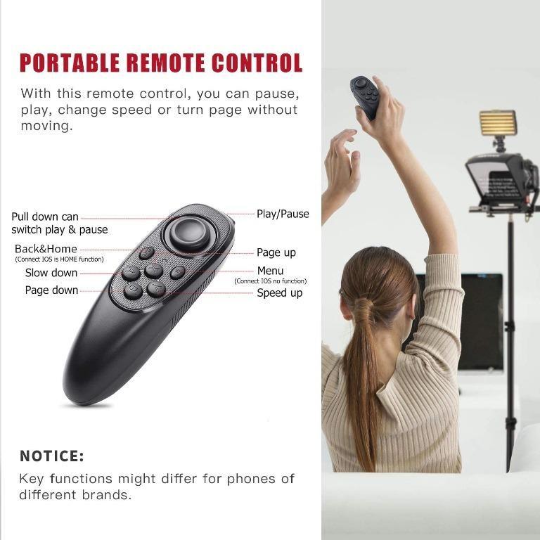 Teleprompter compatible with iPhone iPad Mini, Pafieo S1 Prompter with