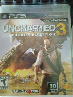 PS3 Uncharted 1 2 3 Drake’s Trilogy Collection Lot of 3 Games (No  Manual)Tested 