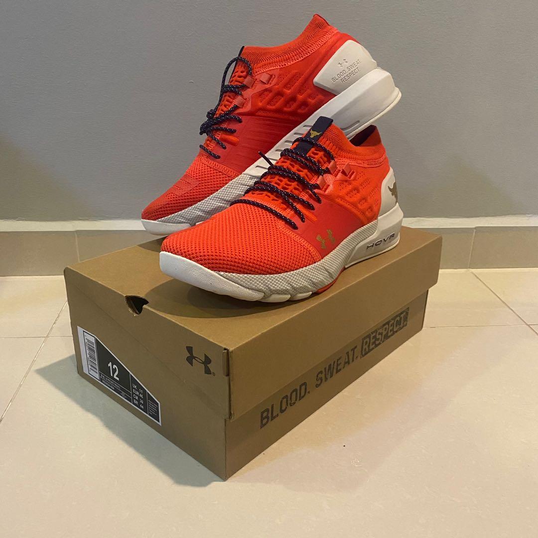 Under armour project rock 2 hot sale blood orange