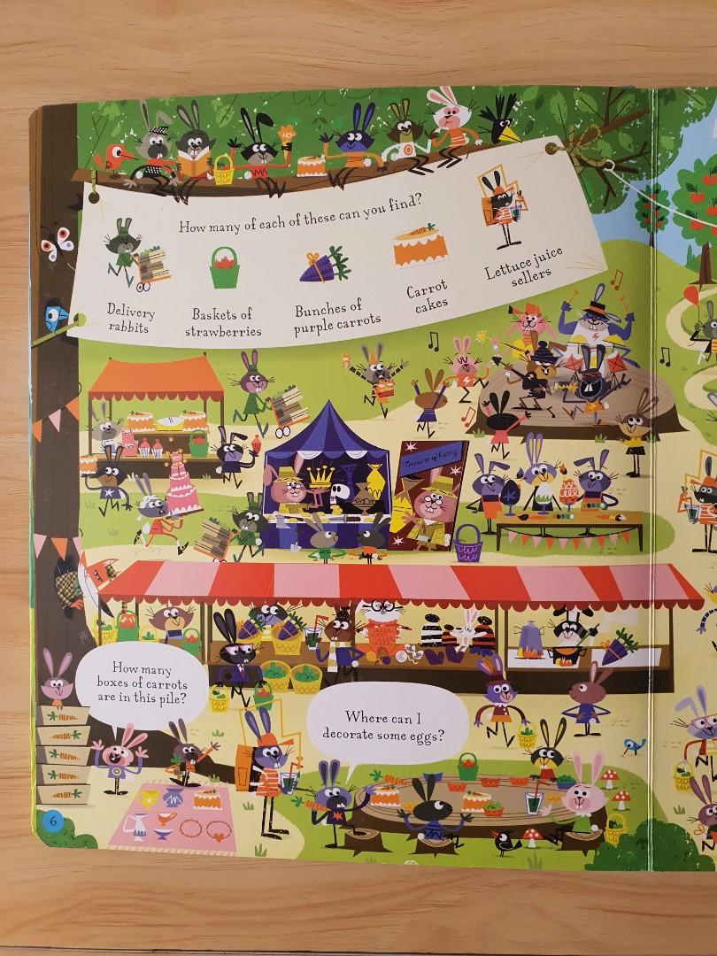 Usborne Lots of Rabbits to Spot, Hobbies & Toys, Books & Magazines