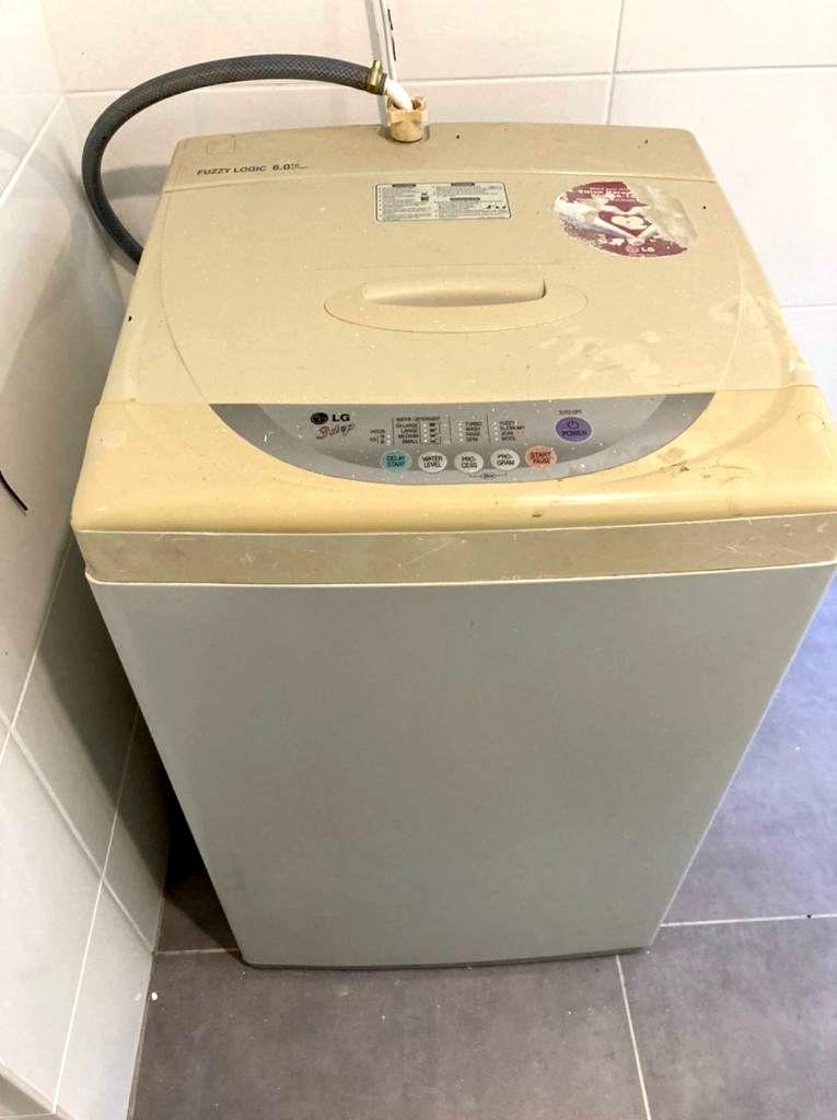 Used LG Fuzzy Logic Washer 6.0kg Washing Machine Mesin Basuh Fully