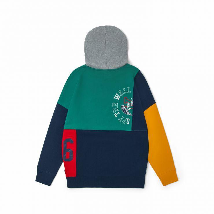 vans colour block hoodie sweatshirt