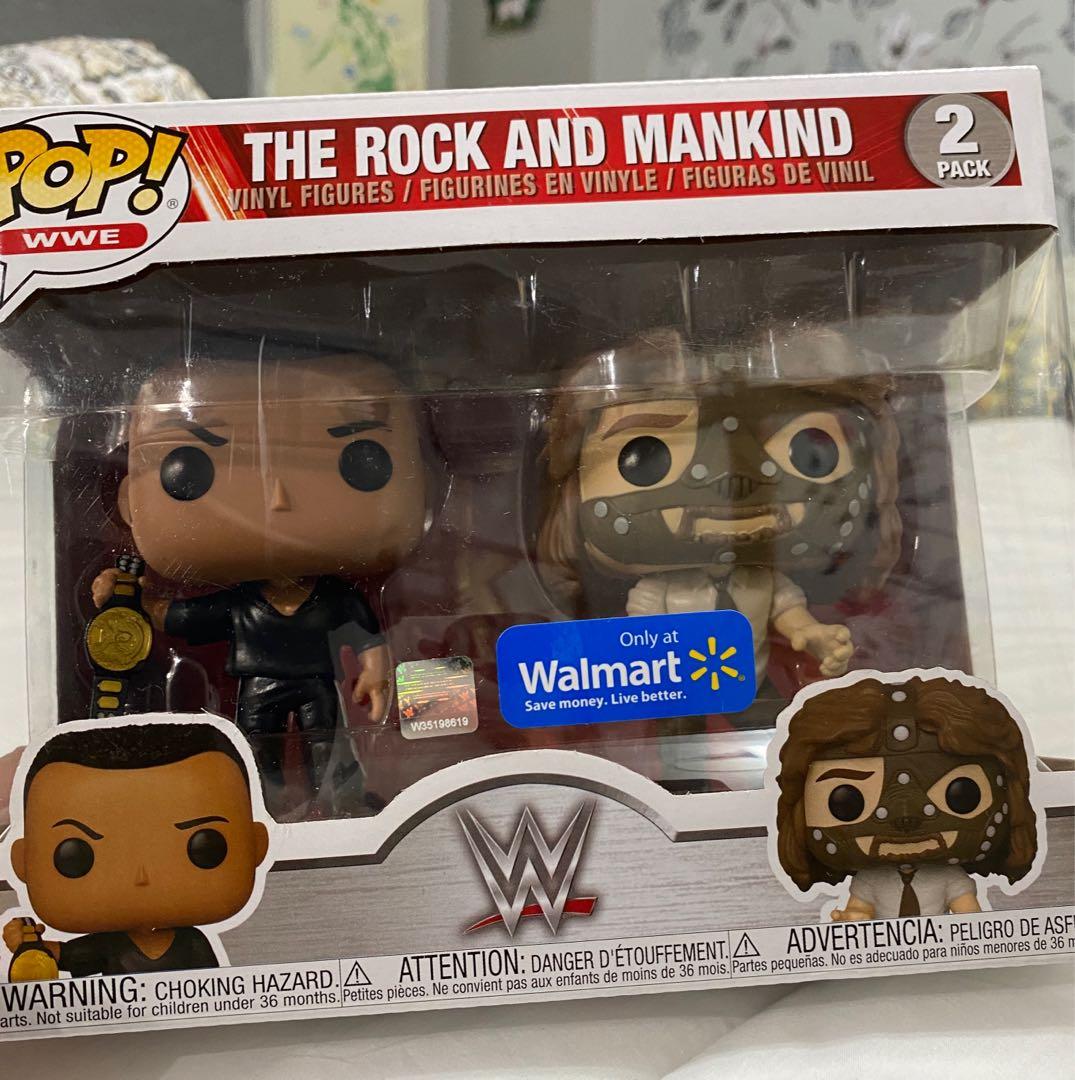 WWE THE 惜し ROCK & M,FOLEY フィギュア