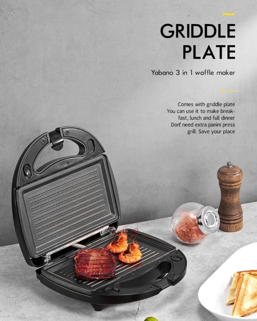 cooks 3 in 1 grill waffle sandwich maker