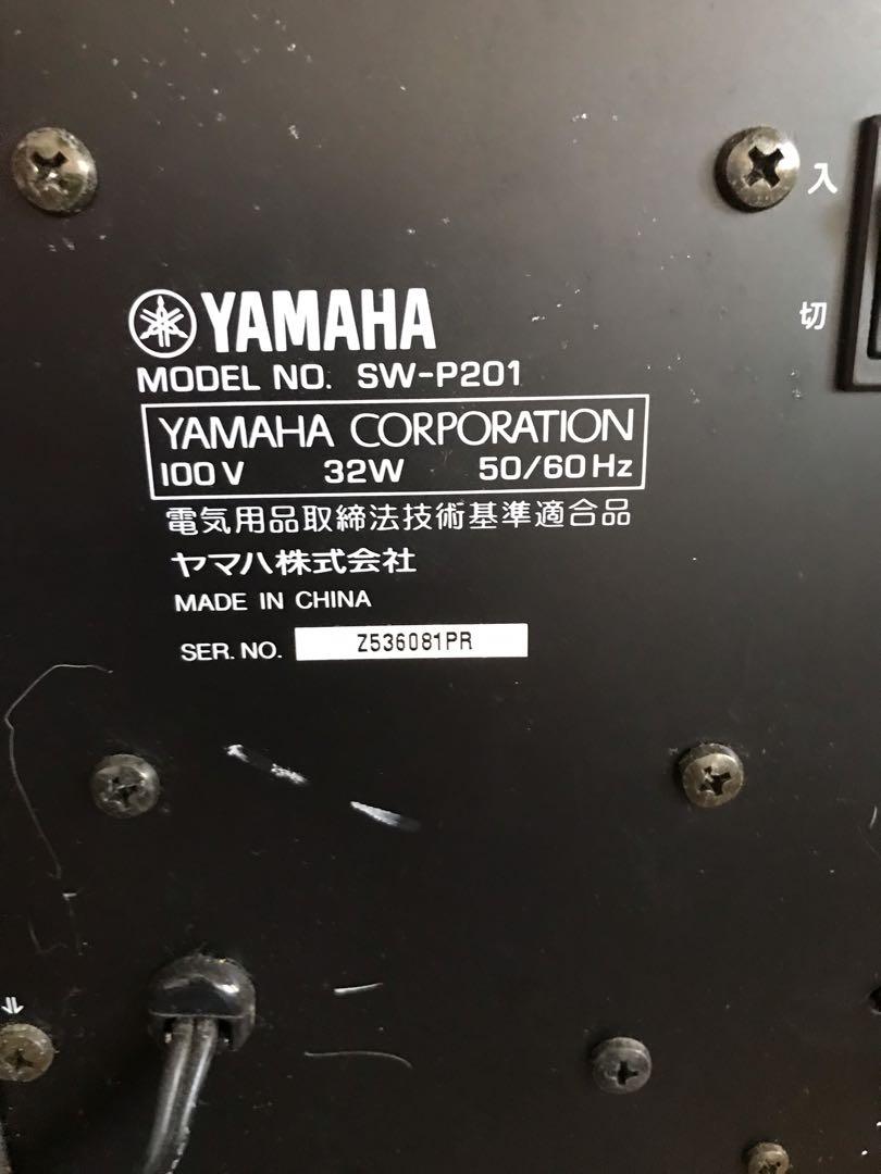 Yamaha Subwoofer (Category: Soundbars, Speakers & Amplifiers) located in San Fernando. Submitted by jgsanfer (Listing ID 1155037004, Image 3). Description: Yamaha SW-P201 Subwoofer 100v 32 w .