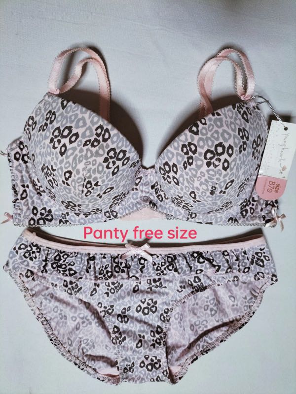 Young hearts Bra with panty Set, Women's Fashion, New Undergarments