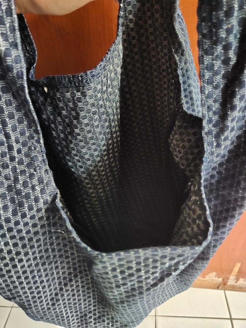 Zara men denim tote bag, Fesyen Pria 