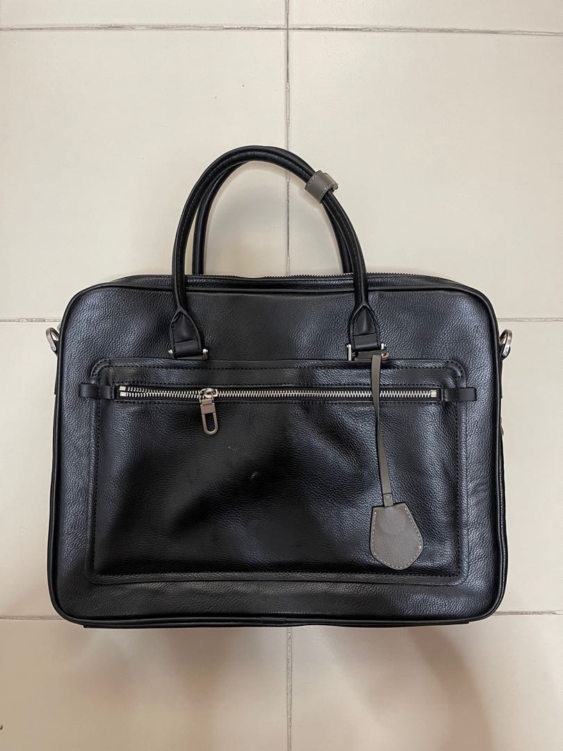Zara Monochrome Briefcase Business Bag 