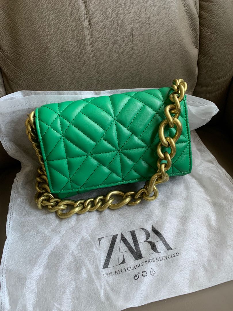 Zara Quilted Bag, Women's Fashion, Bags & Wallets, Shoulder Bags on