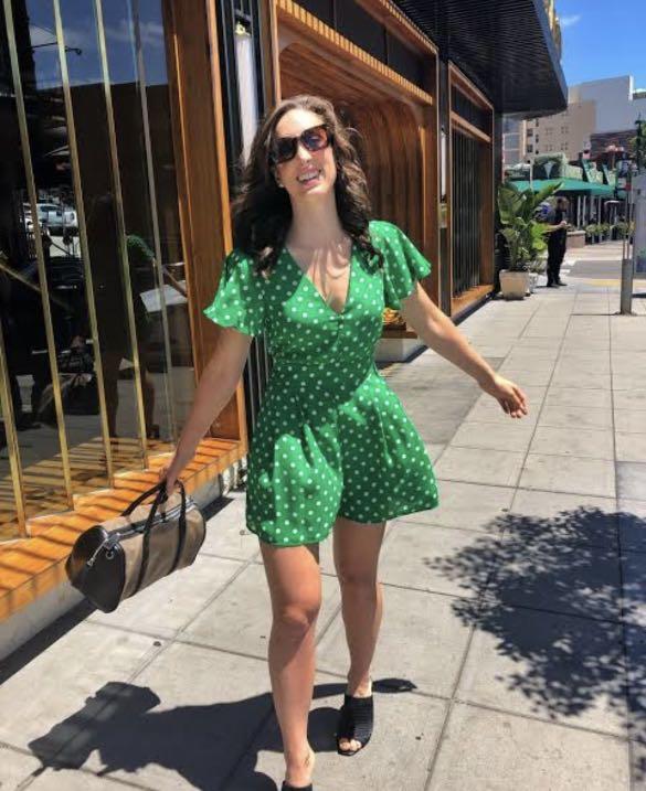 Zara Green Polkadot Romper
