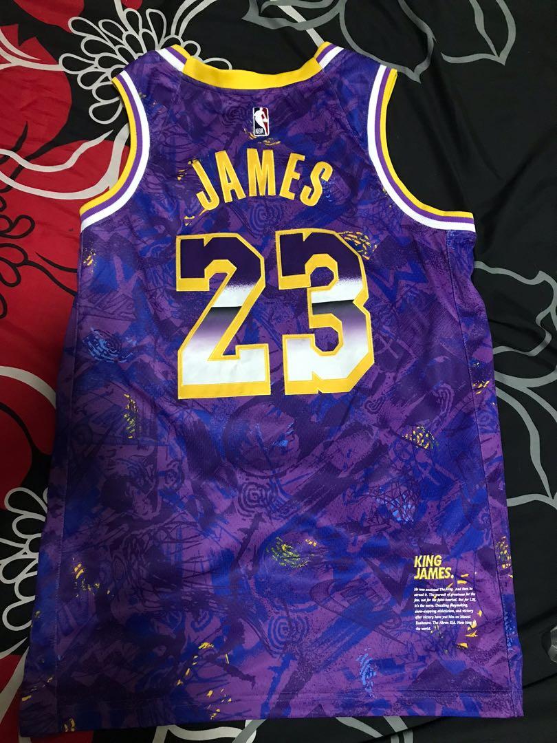 100% Authentic Lakers LeBron James MVP ROY Nike Jersey 2021 Size L (48)