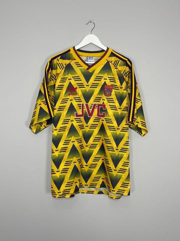Arsenal 1991/1992 Away Shirt - Original Shirt - Large Bruised Banana S –  Casual Football Shirts