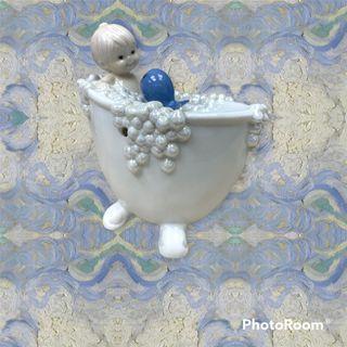 (可議價)法國La Belle Fine Porcelain 歐式白瓷瓷器薰香